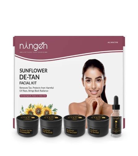 Ningen Sunflower DE-TAN Facial Kit - free ship