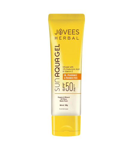 Jovees Herbal Sun Aqua Gel SPF 50 PA+++ 100gm - free shipping