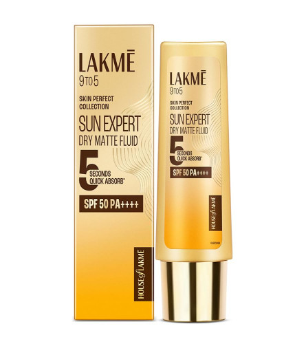Lakme Sun Expert Dry Matte Fluid SPF 50++++ Sunscreen 50 ml (Pack of 2)