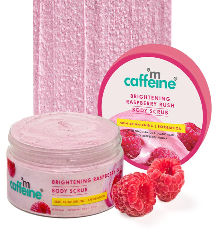mCaffeine Brightening Raspberry Body Scrub 175 g