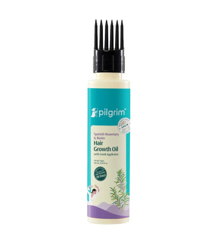 Pilgrim Spanish Rosemary & Biotin Hair Growth Oil 100 ml (Pack of 2)