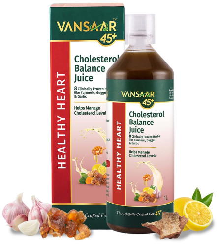 Vansaar 45+ Cholesterol Balance Juice, 1L - free ship
