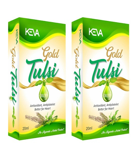 Keva Gold Tulsi Drops - 20ml (pack of 2) free shipping
