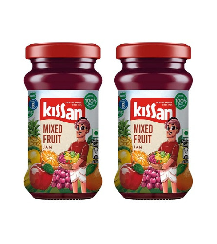 Kissan Mixed Fruit Jam 200gm (pack of 2) free ship