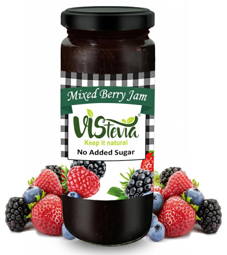 Vistevia Sugar Free Mixed Berry Jam 420gm - free shipping
