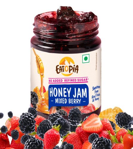 Eatopia Sugar Free Mixed Berry Honey Jam 240gm (free shipping)