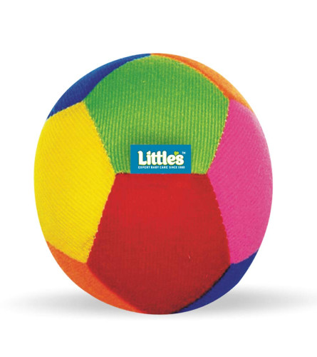 Little's Soft Plush Baby Ball with Rattle Sound (size 11 cm,M), Multi color, Softball - free ship