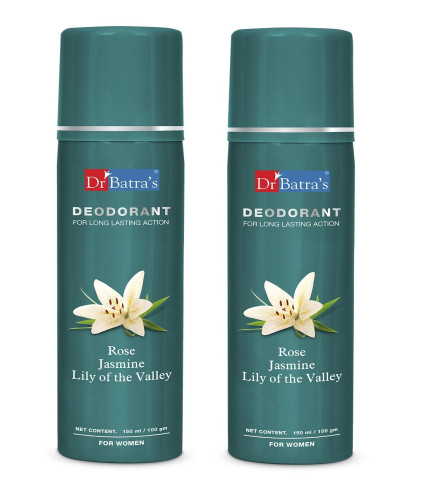 Dr Batra's Deodarant For Women 150 ml (Pack of 2)