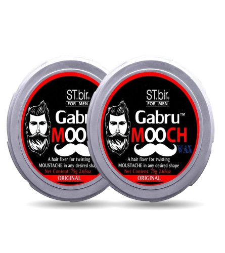 Gabru Mooch Moustache Wax for Men 75 gm X 2 (free shipping)