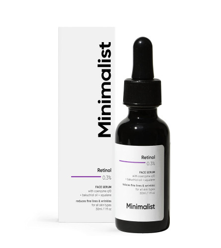 Minimalist Anti-Aging Night Serum with 0.3% Retinol & Q10 - 30 ml