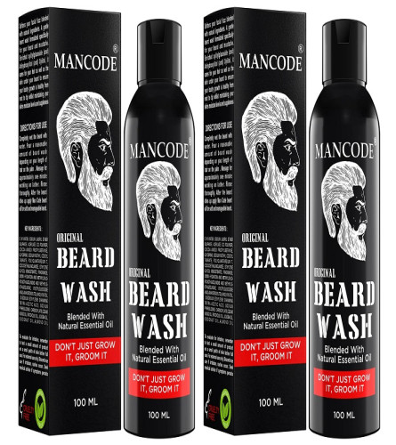 Mancode Original Beard Wash 100ml (pack of 2) free shipping