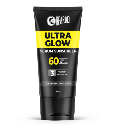 Beardo Ultra Glow Serum Sunscreen SPF 60+ PA++++ 50gm - free shipping