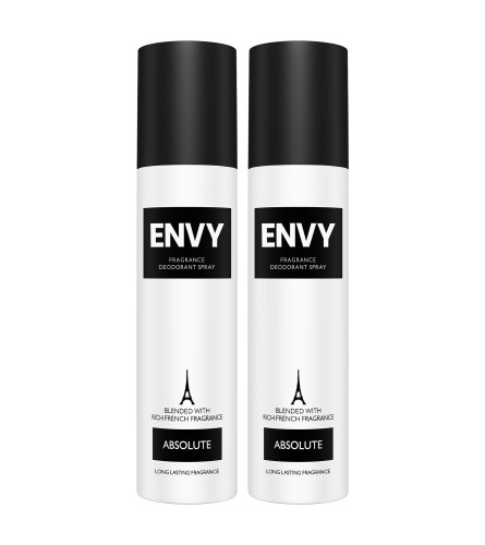 Envy Absolute Deodorant For Men 140 ml (Pack Of 2)