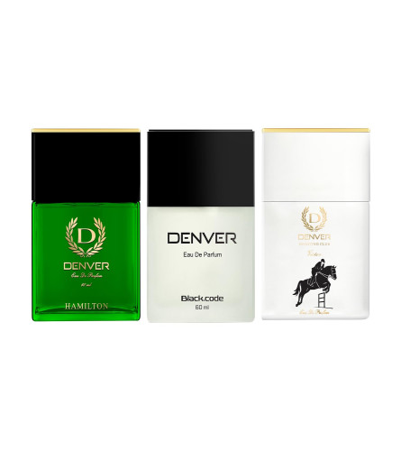 DENVER Hamilton, Original & Victor Perfume - 60 ml (Pack Of 3)