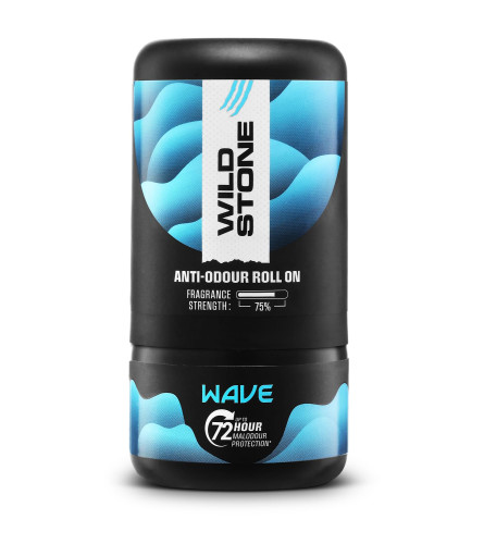 Wild Stone Wave Anti-Odour Roll On For Men 50 ml (Pack Of 2)