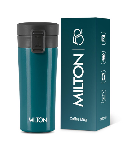 MILTON Thermosteel Vacuum Insulated Stainless Steel Coffee Mug 350 ml