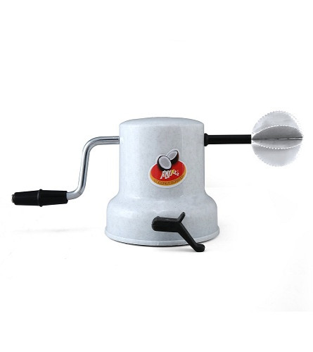 Rallador de Coco de Plástico Anjali con Base de Ventosa, Blanco