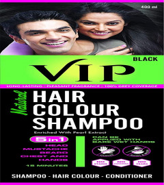 VIP Hair Color Shampoo BLACK, 400 ml | free shipping