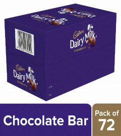 Cadbury Dairy Milk Chocolate Bar, 6.6gm (Pack of 72) Free Shipping UK