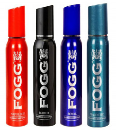 Fogg Fresh Body Spray For Men Combo, 120 ml (Pack of 4) Free Shipping World