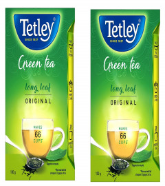 Tetley Long Leaf Original Natural Green Tea, 100 gm (Pack of 2) Free Shipping World