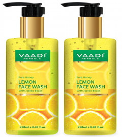 Vaadi Herbals Honey Lemon Face Wash With Jojoba Beads, 250 ml