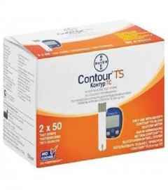 Bayer Contour Ts Test Strips, 50 Count (Pack of 2, Multi Color) FREE DELIVERY WORLDWIDE