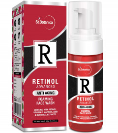 StBotanica Retinol Anti Aging Foaming Face Wash, 120 ml (Pack of 2) Free Shipping world