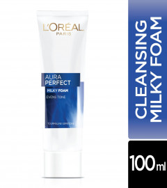 L'Oréal Paris Aura Perfect Milky Foam Face wash, 100 ml (Pack of 2) Free Shipping World