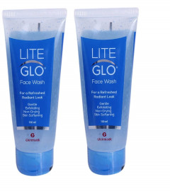Glenmark LITE GLO Face Wash, 100 ml x 2 pack | free shipping