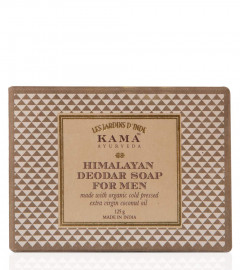 2 x Kama Ayurveda Himalayan Deodar Soap for Men with Organic Cold Pressed Extra Virgin Coconut Oil