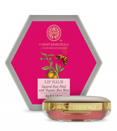 Forest Essentials Luscious Lip Balm Sugared Rose Petal, 4 g x 2 | free shipping