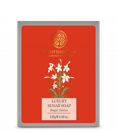 Forest Essentials Luxury Sugar Soap Bengal Tuberose, 125 gm x 2 pack | free ship