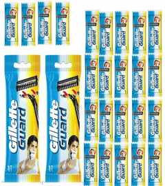 Gillette Guard Razor blade Cartridge 100 Pcs (With Great Handle Grip)