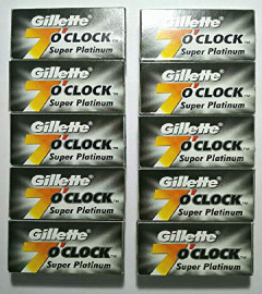 Gillette 7O'Clock Super Platinum Blades 100 Pcs (Free Shipping World)