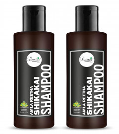 Luster Amla Reetha Shikakai Shampoo 210 ml (Pack of 2) Free Shipping World