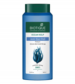 Biotique Bio Kelp Protein Shampoo for Falling Hair Intensive Hair Regrowth Treatment, 340 ml x 2