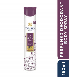 Yardley London Lace Satin Perfumed Deo 150 ml (Pack of 2) Free Shipping World