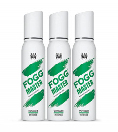 Fogg Master Voyager Intense Perfume Body Spray 120 ml (Pack of 3) Free Shipping World