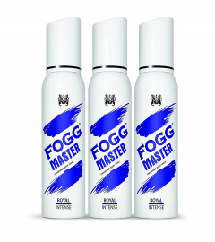 Fogg Master Royal Intense Perfume Body Spray 120 ml (Pack of 3) Free Shipping World
