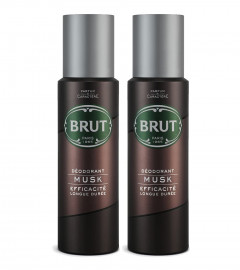 Brut Musk Deodorant 200 ml (Pack of 2) Free Shipping World