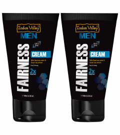 INDUS VALLEY MEN Fairness Cream 100 ml (Pack of 2) Free Shipping World