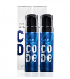 Wild Stone Code Titanium Perfume 120 ml (Pack of 2) Free Shipping World