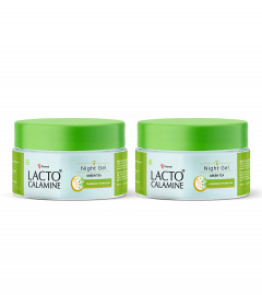Lacto Calamine Night Gel with Green Tea 50 gm (Pack of 2) Free Shipping World