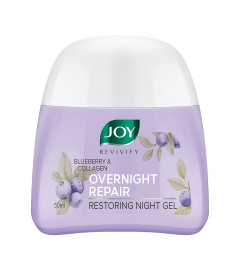 Joy Revivify Blueberry & Collagen Overnight Repair Restoring Night Gel - 50 ml x 2 | free shipping