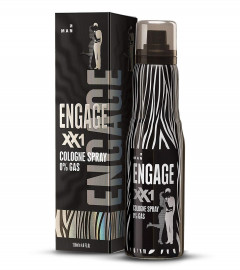 Engage XX1 Cologne No Gas Perfume for Men, Citrus and Spicy, Skin Friendly, 135 ml x 2 pack
