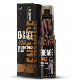 Engage XX2 Cologne No Gas Perfume for Men, Spicy and Citrus, Skin Friendly, 135 ml x 2 pack