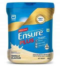 Abbott Ensure Plus Powder Vanilla 400 gm - Blue