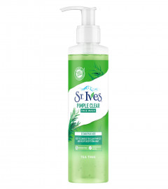 St. Ives Tea Tree Pimple Clear Face Wash for Deep Cleansing, 190 ml x 2 | free shipping