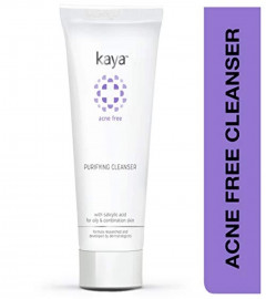 Kaya Clinic Acne Free Purifying Cleanser Salicylic Acid Face Wash Reduces Acne & Pimples, 100 ml x 2
